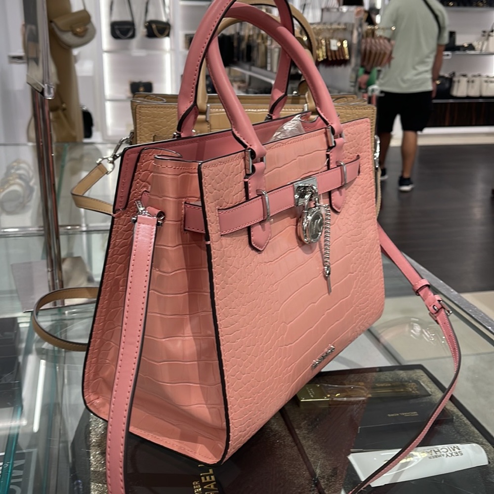 MICHAEL KORS HAMILTON MEDIUM SATCHEL 
 COLOR: Primrose 
NWT - Picture 4 of 16